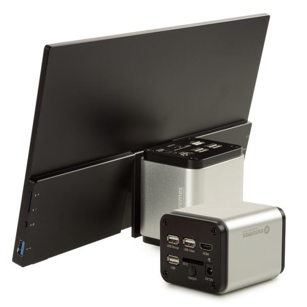 Mikroskopkamera HDMI HD-Pro mit 13-Zoll-Bildschirm VC.3039-HDS - www.letscopes.com