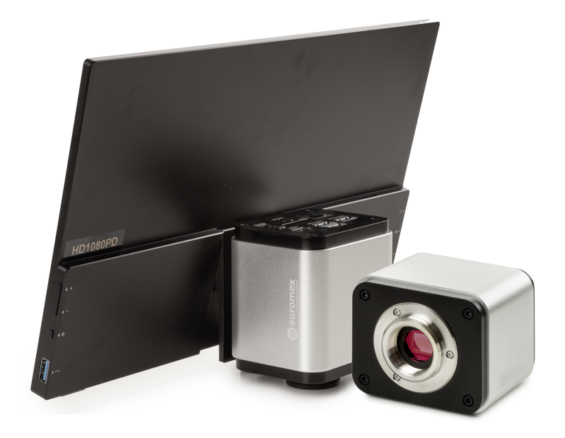 Microscope camera 4K UHD 16 MP with 13" screen VC.3048-HDS - www.letscopes.com